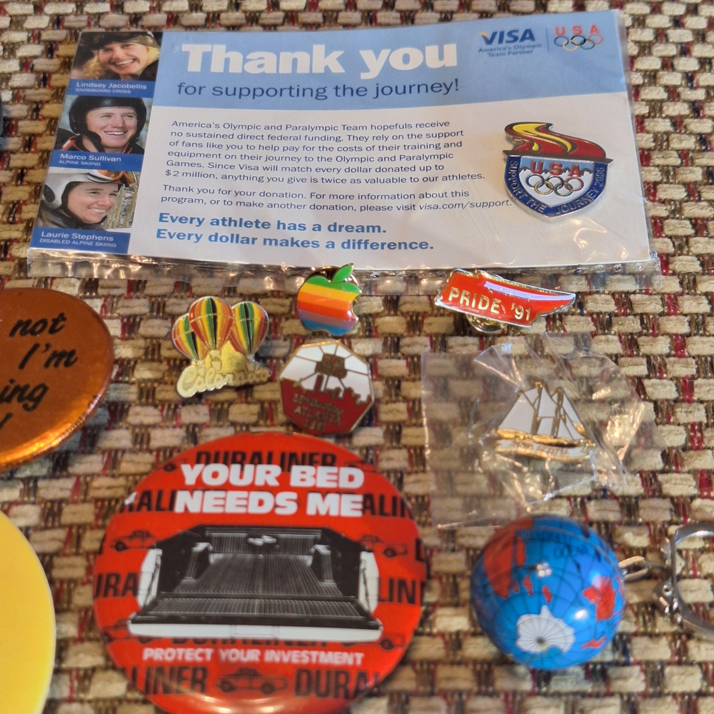 Button And Pin Assorted Collection 1990's & 2000'… - image 5